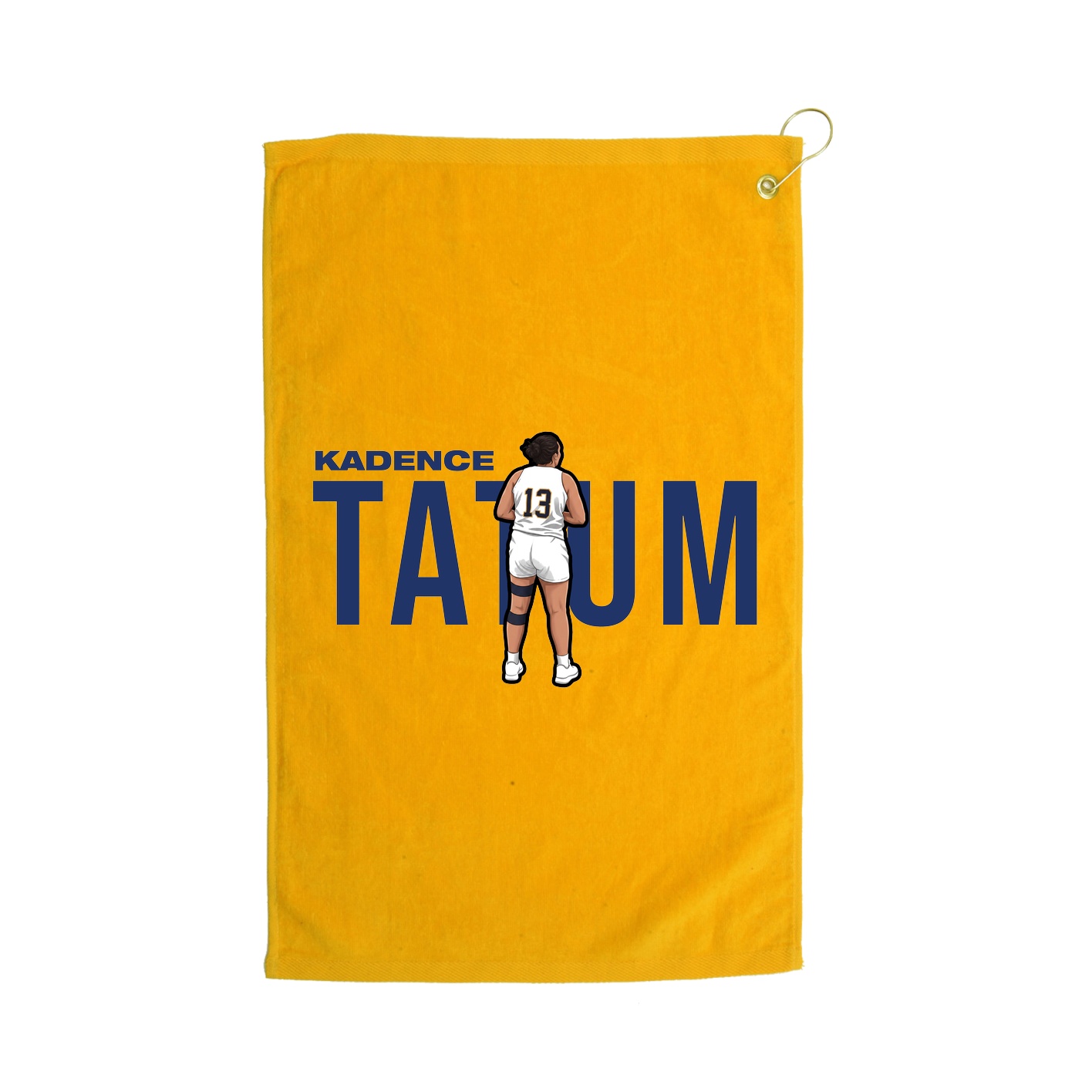Golf Towel — Player Name in Gold