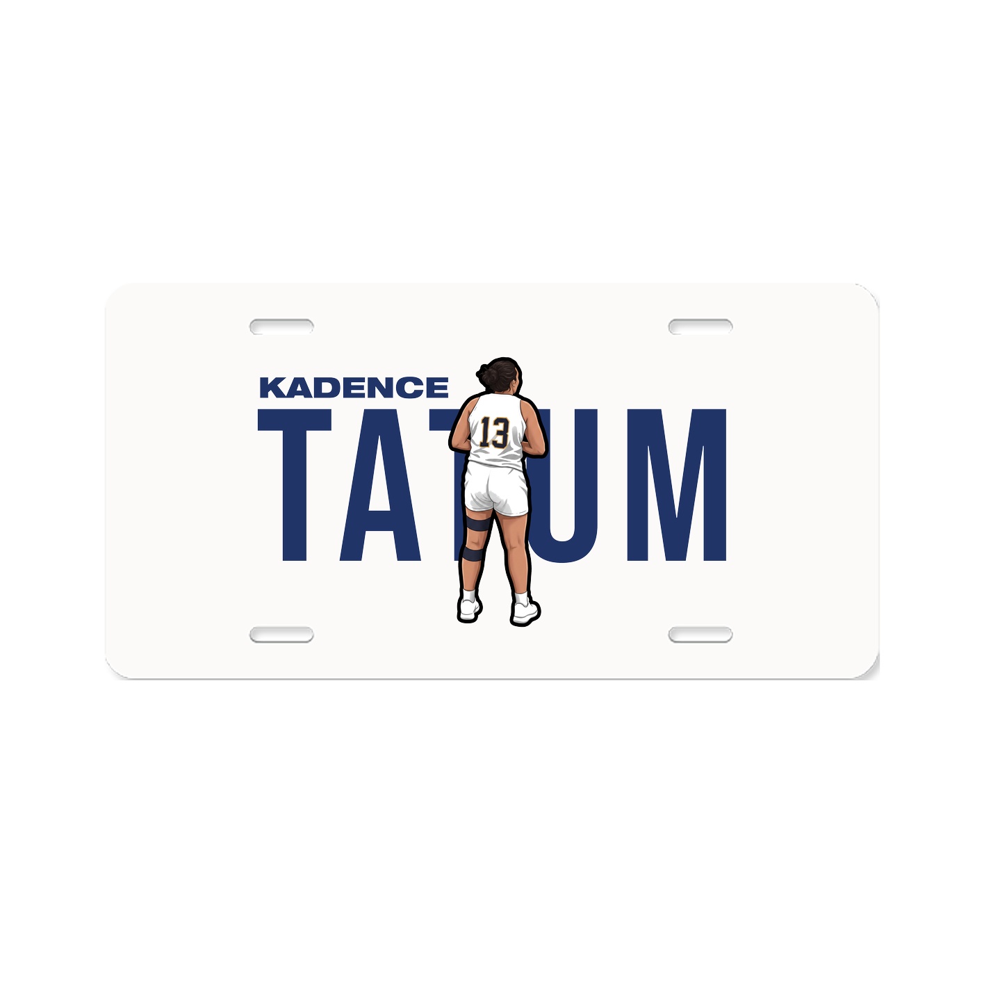License Plate — Player Name in Classic