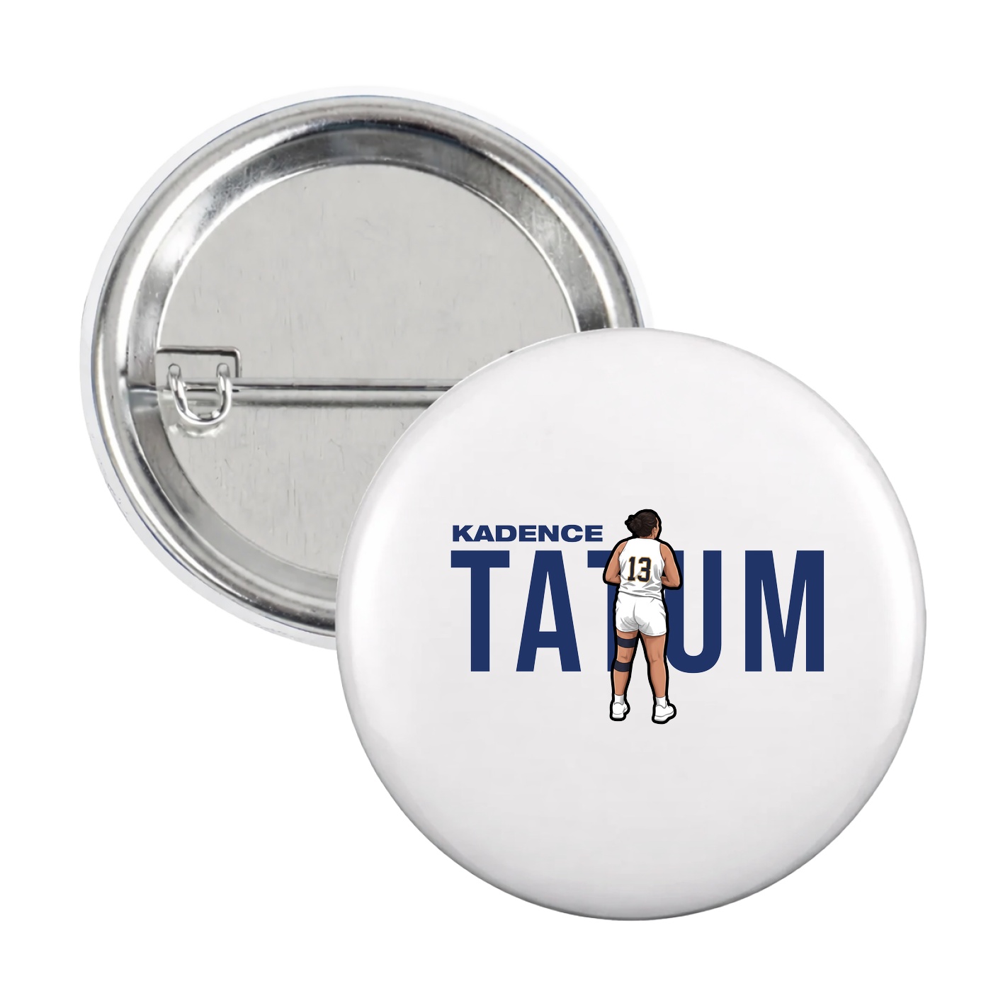 Game Day Button — Player Name in White