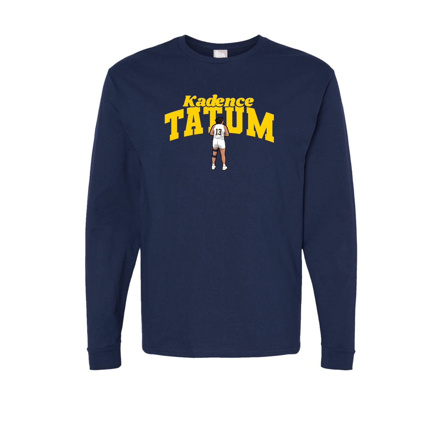 Long Sleeve Tee — Signature Arch in Navy