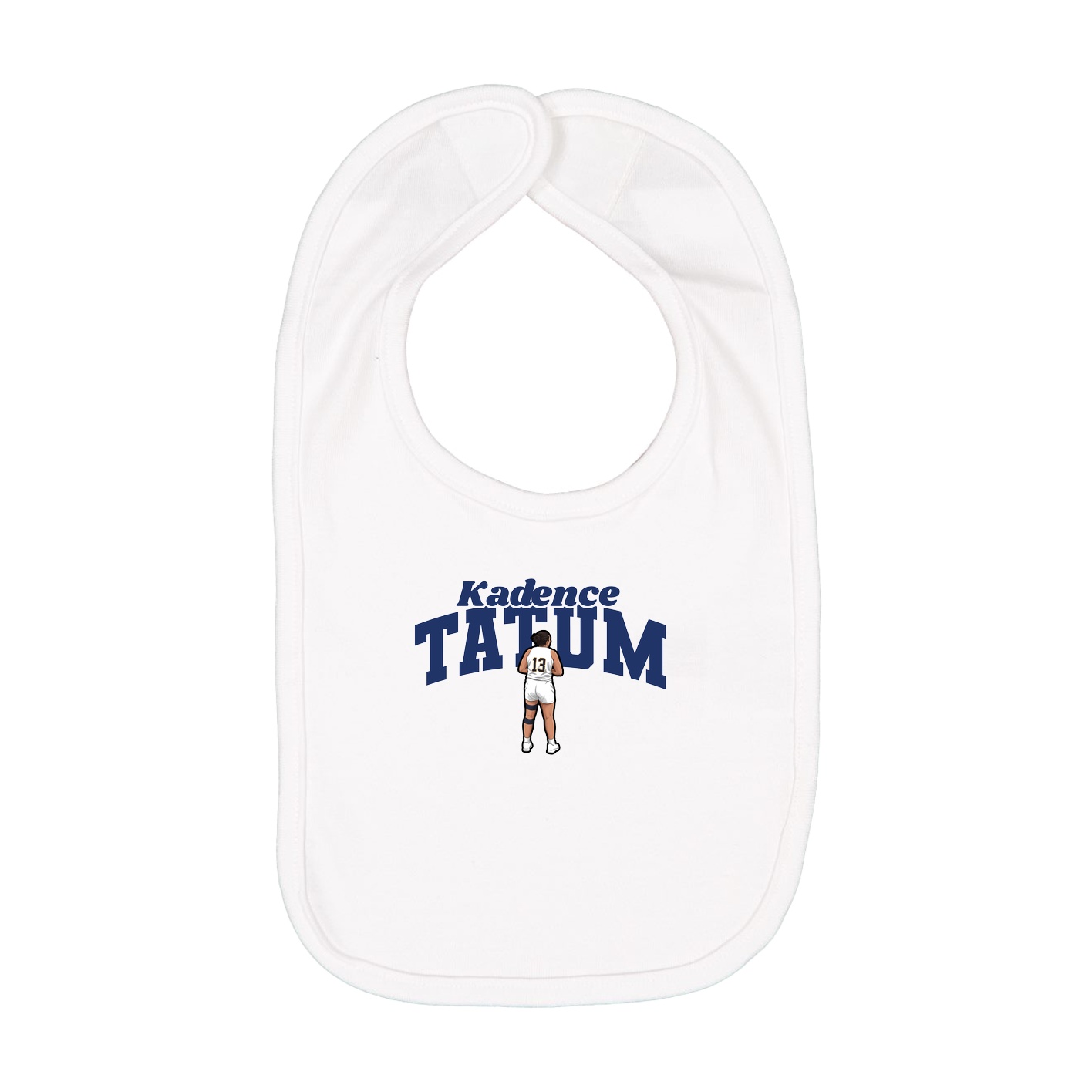Infant Bib — Signature Arch in White