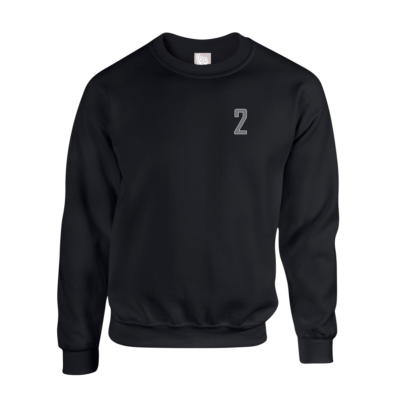 Fleece Crew — Front Shirsy in Black