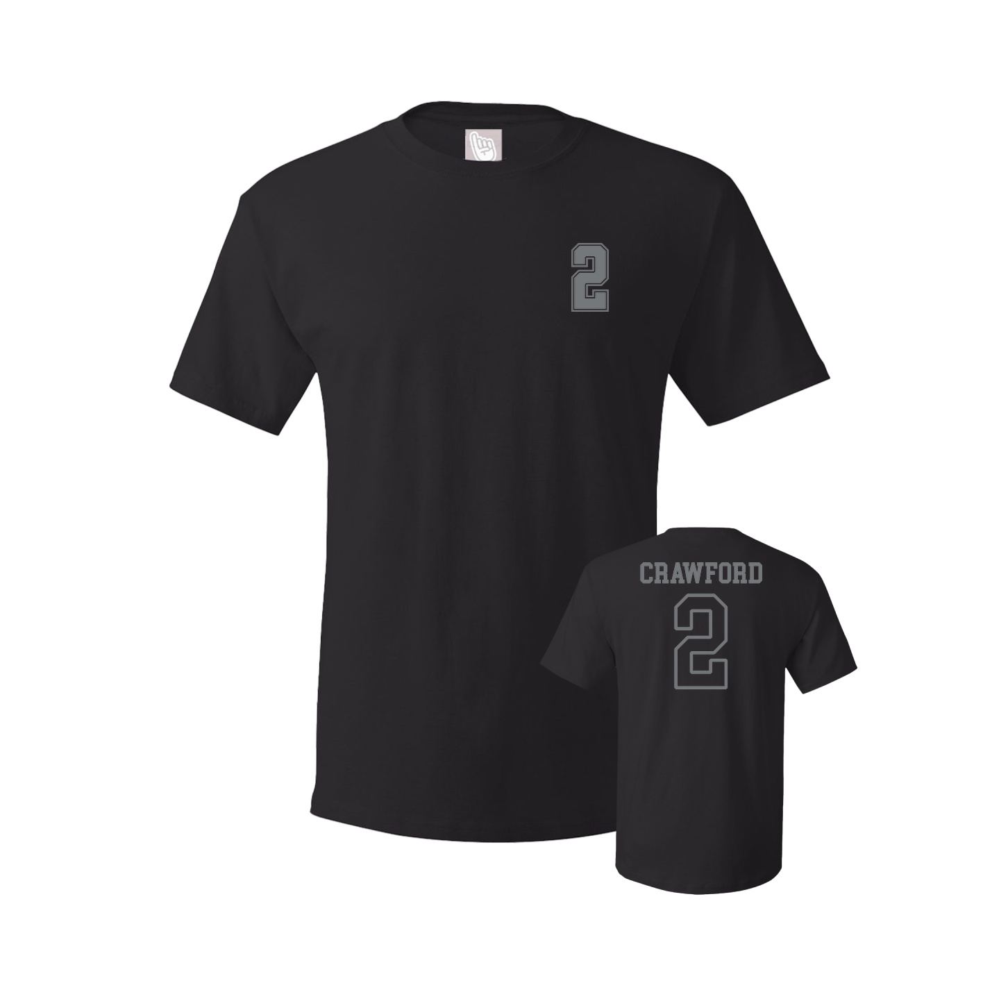 Youth Tee — Chest Back in Black