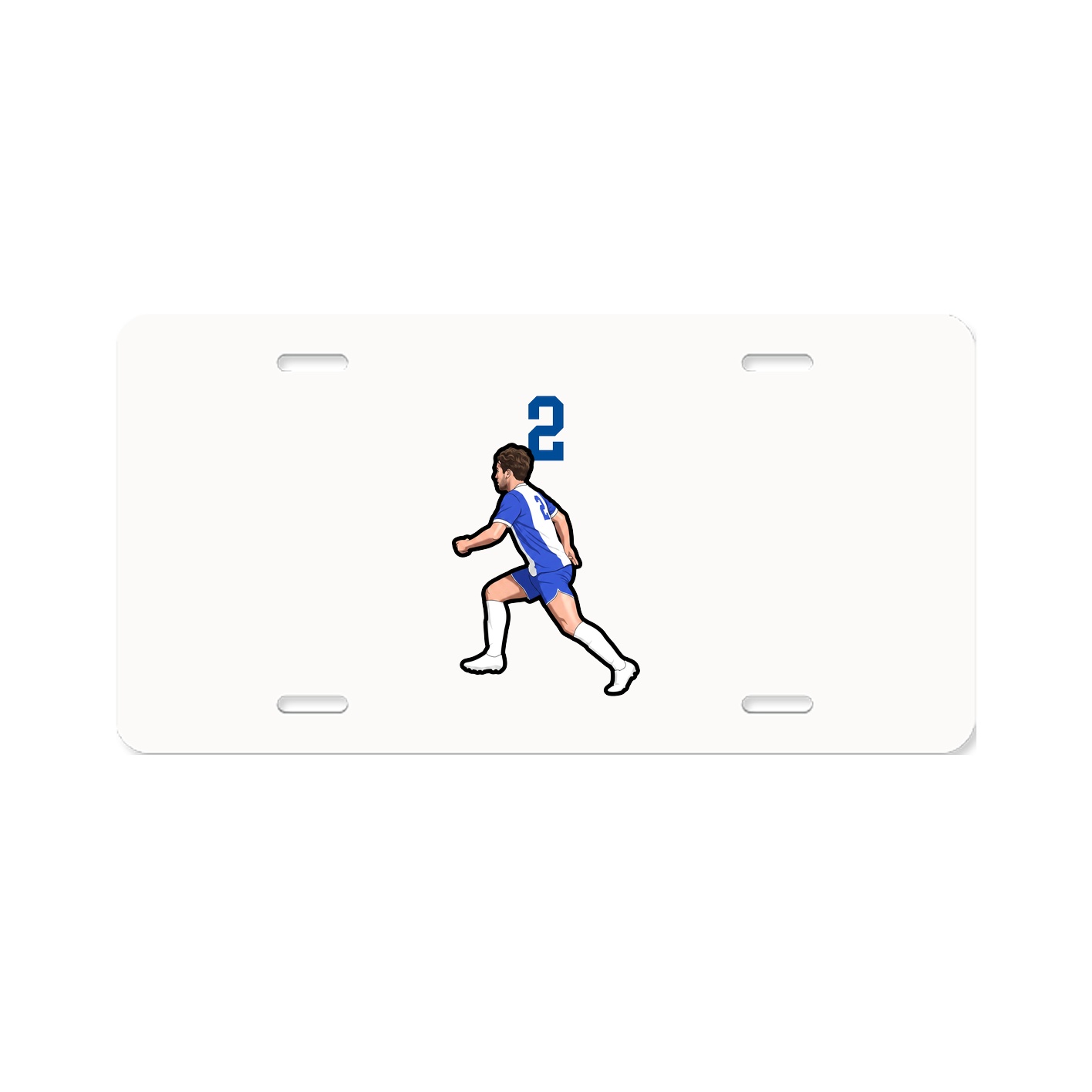 License Plate — Number Top in Classic