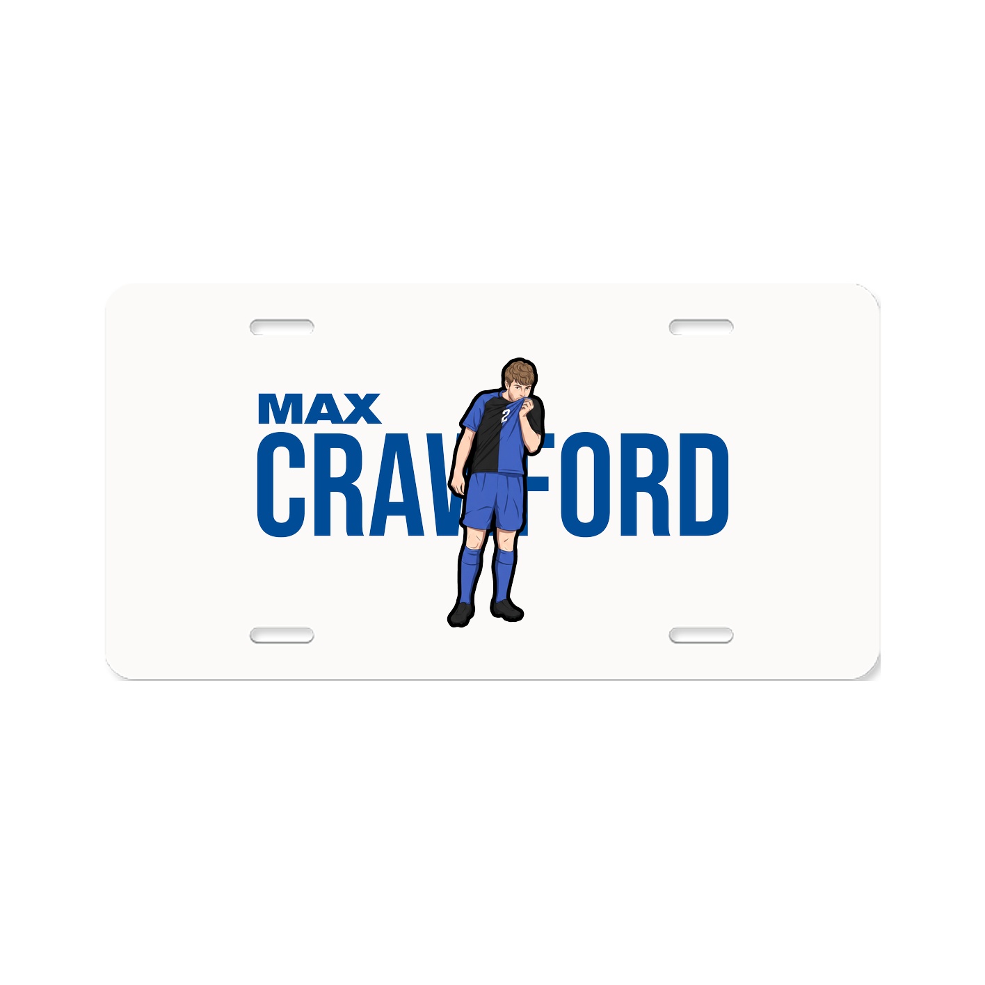 License Plate — Player Name in Classic