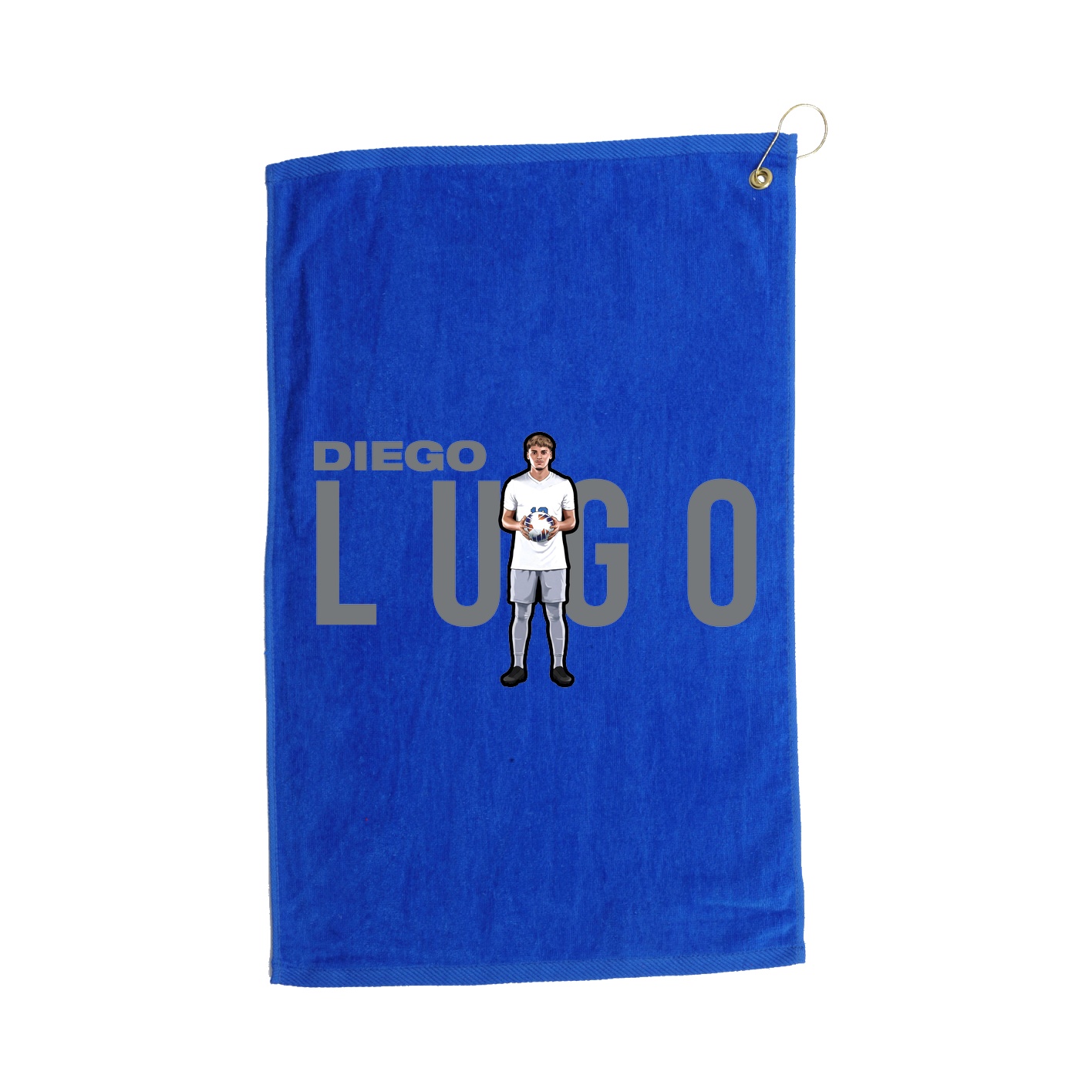 Golf Towel — Player Name in Royal
