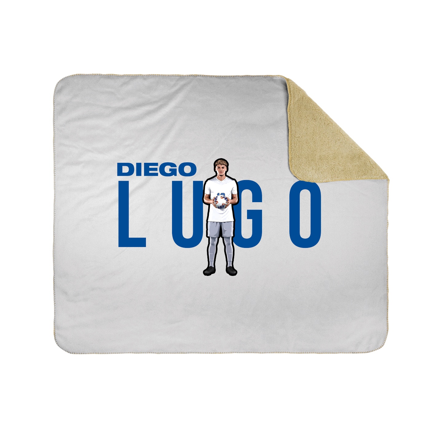 Throw Blanket — Player Name in White
