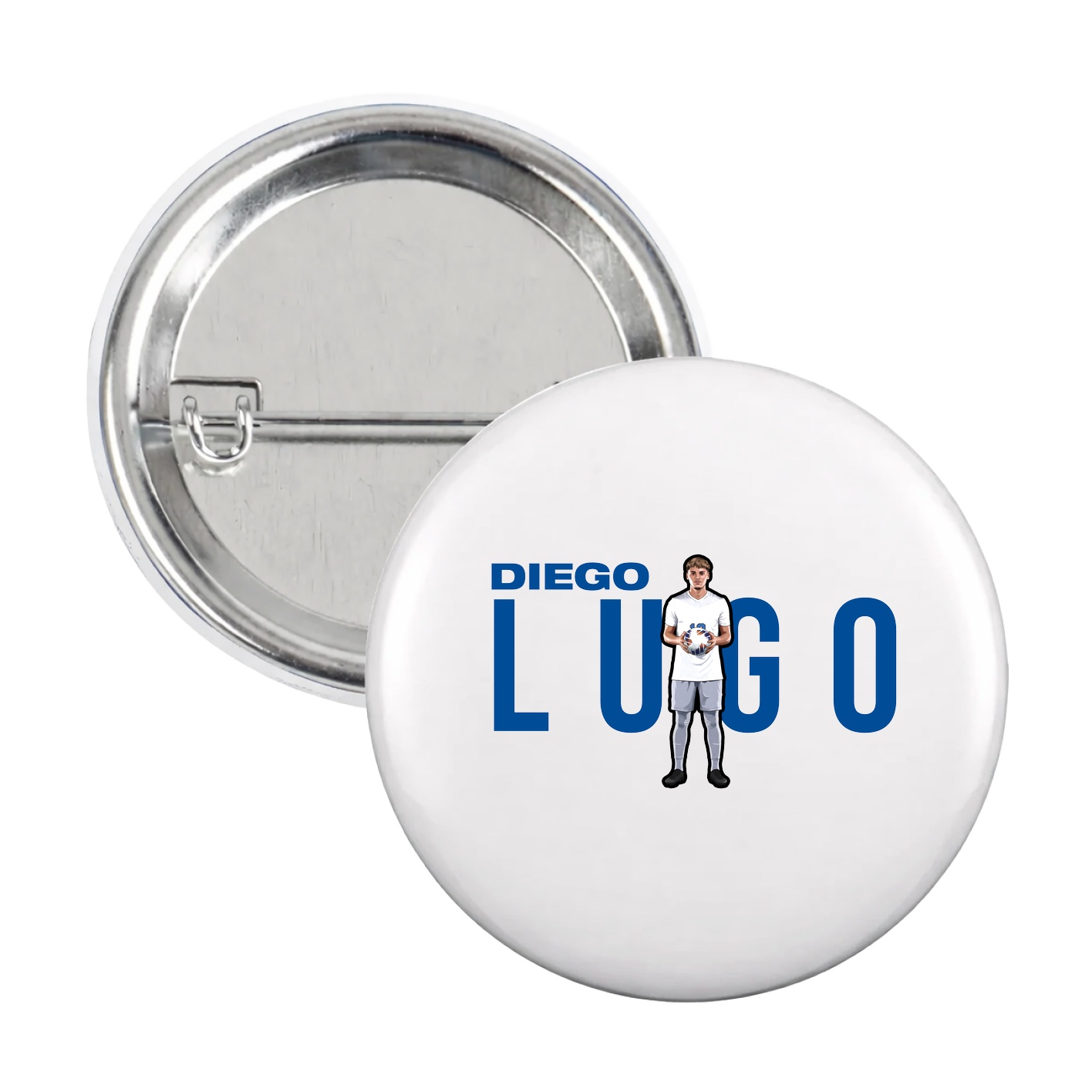 Game Day Button — Player Name in White
