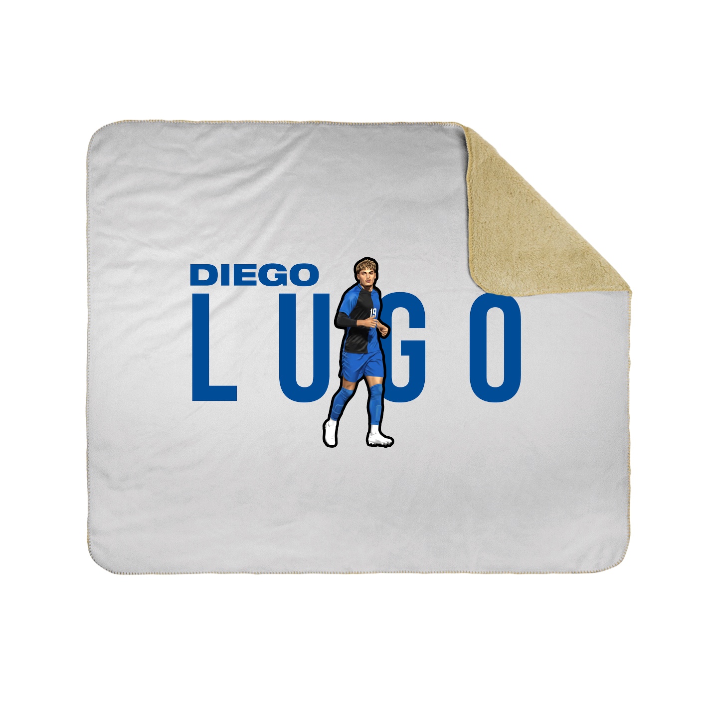 Throw Blanket — Player Name in White