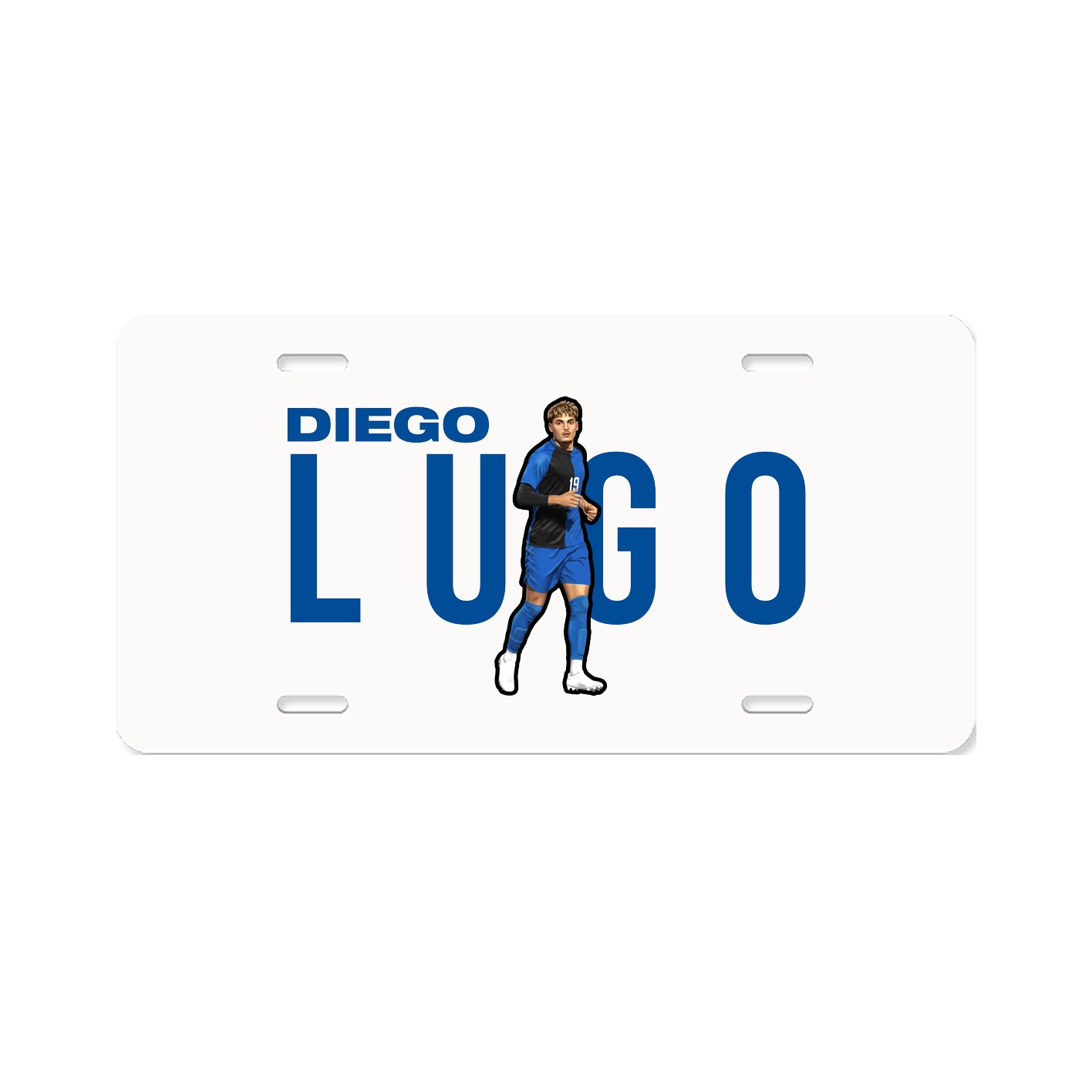 License Plate — Player Name in Classic