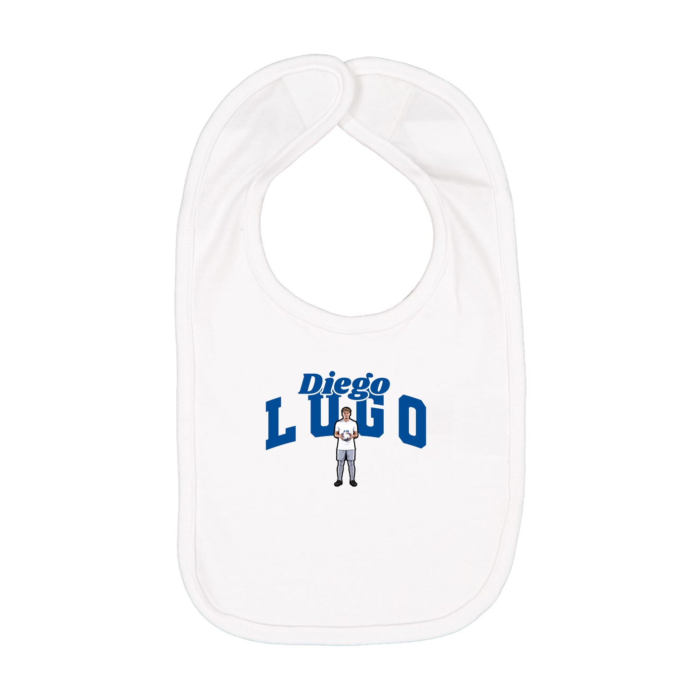 Infant Bib — Signature Arch in White