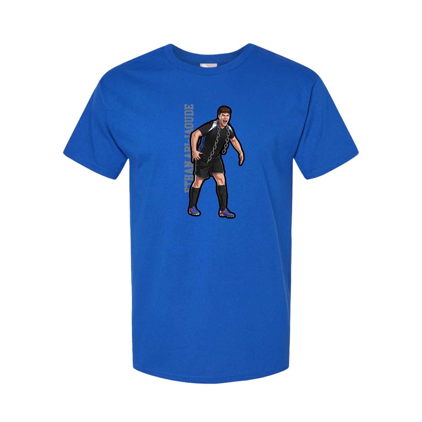 Tee — Name Vertical in Royal