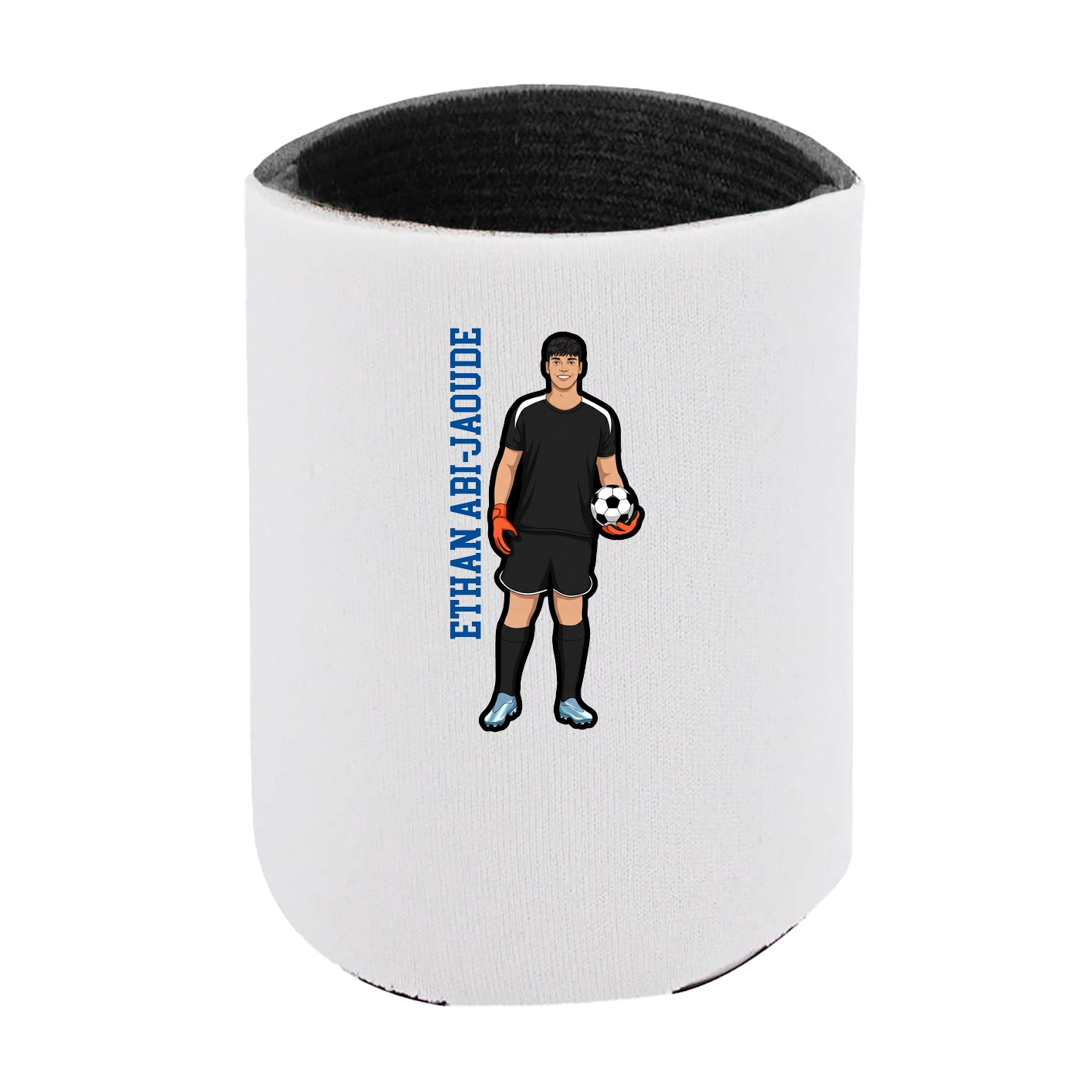 Can Holder — Name Vertical in White