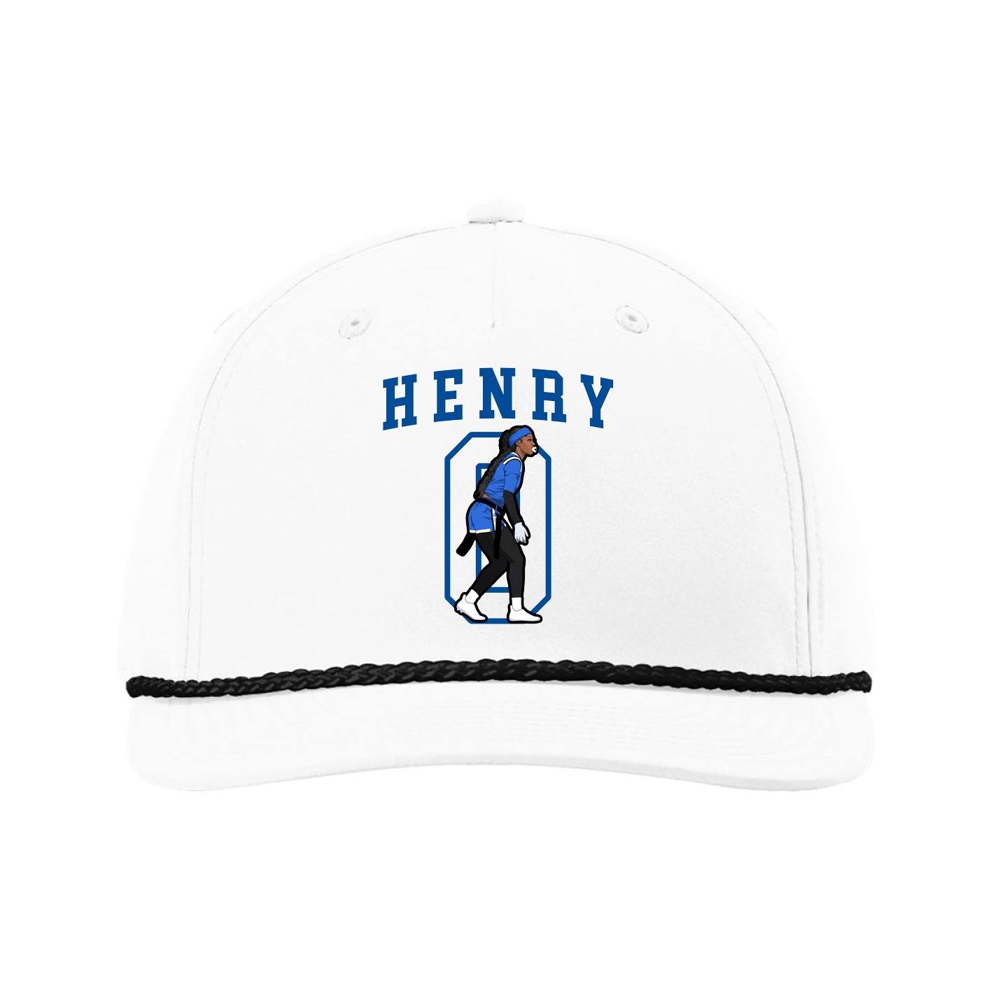 Five-Panel Classic Rope Cap — Shirsey in White