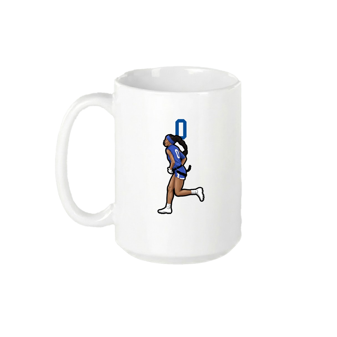 15oz Coffee Mug — Number Top in White
