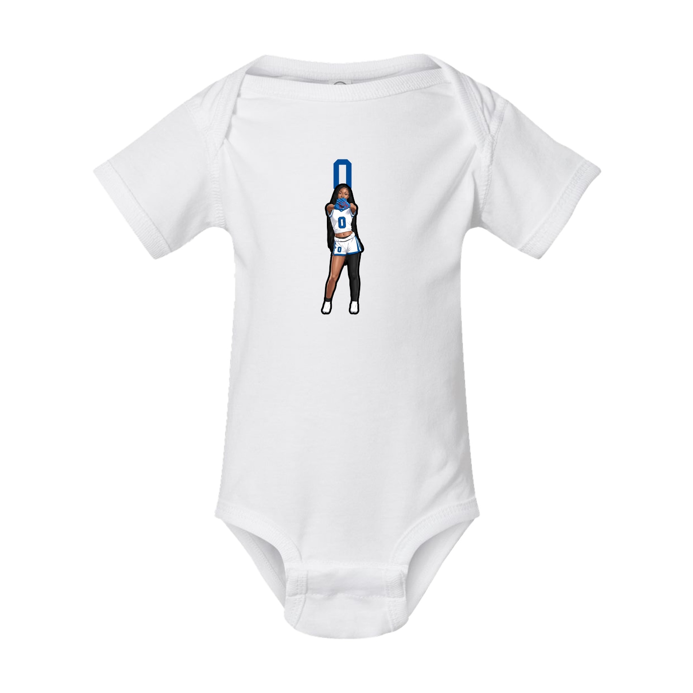 Baby Onesie — Number Top in White