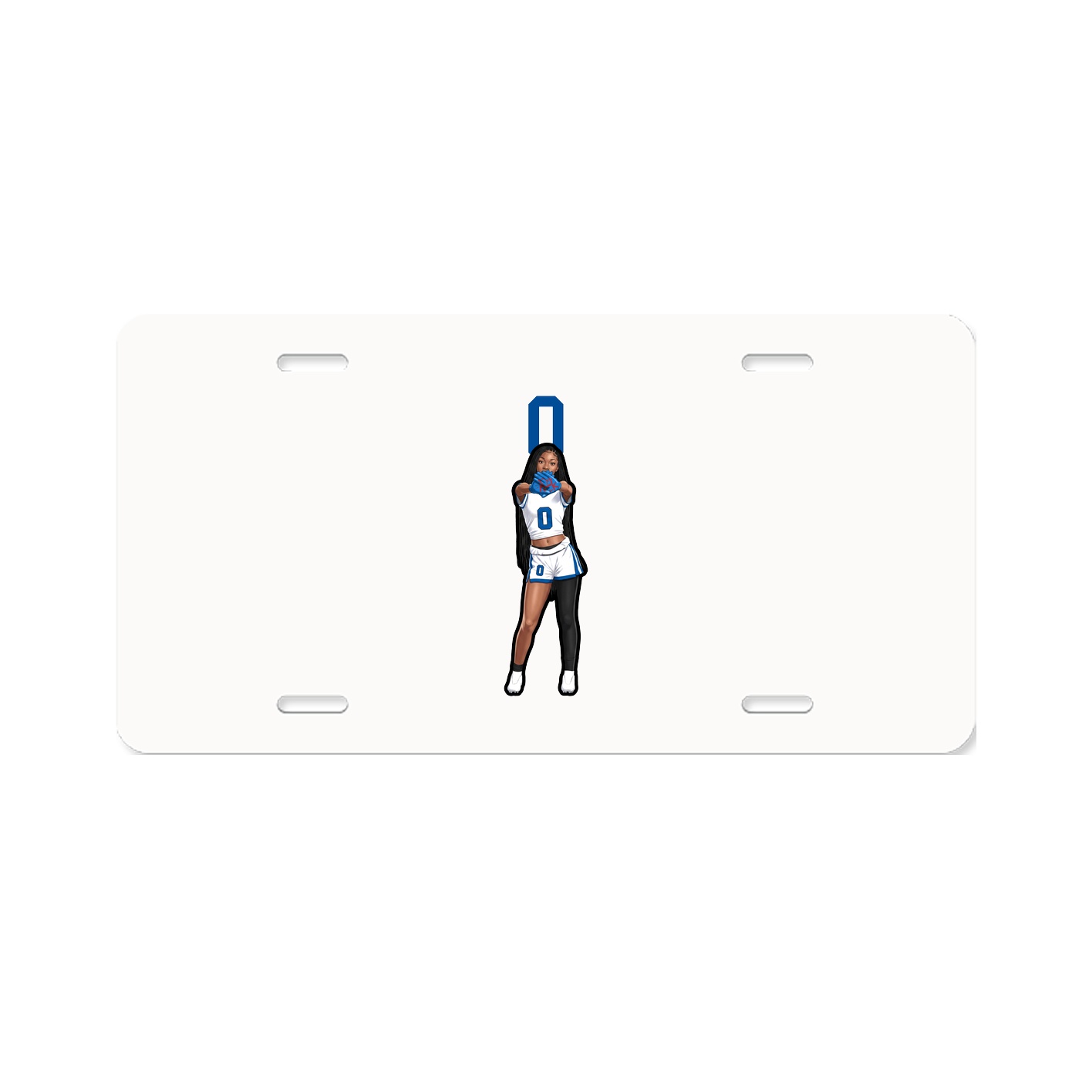 License Plate — Number Top in Classic