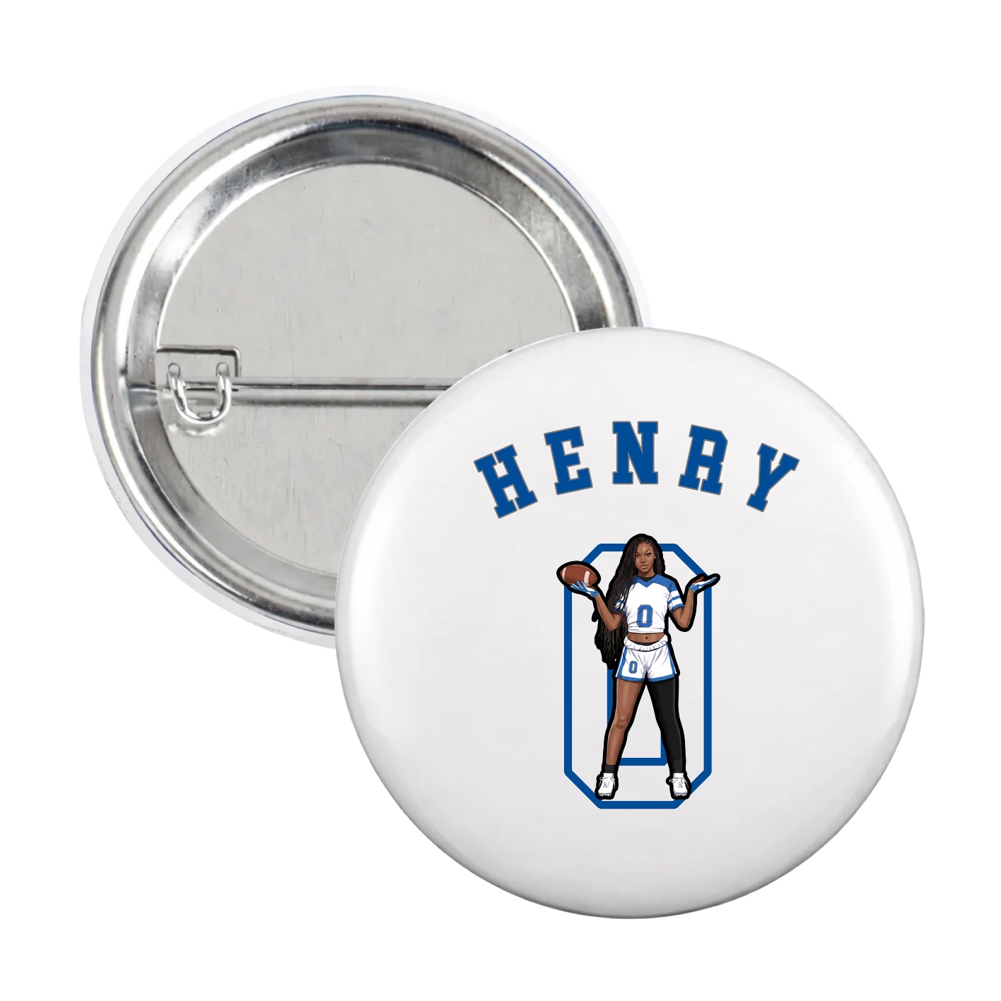 Game Day Button — Shirsey Arch in White