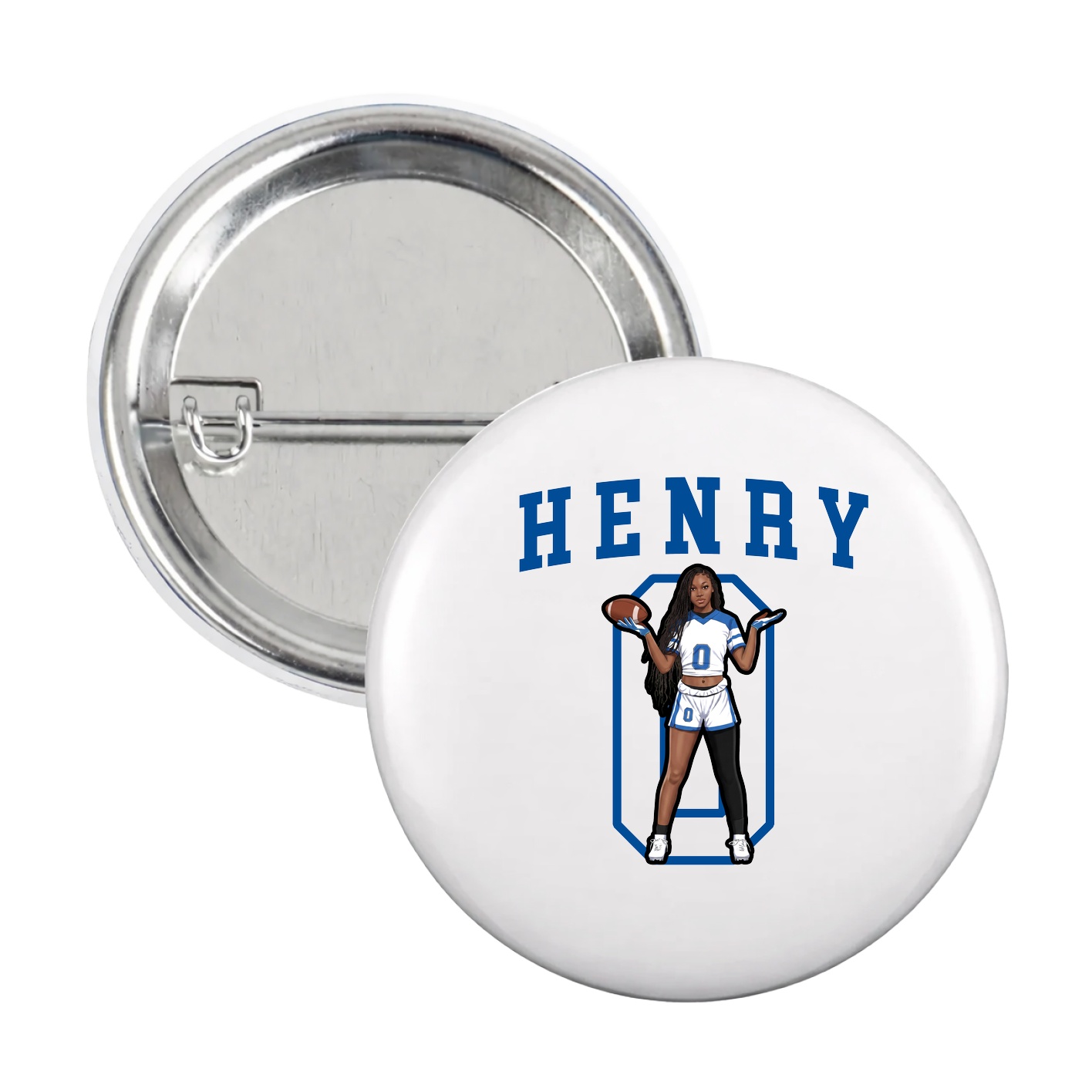 Game Day Button — Shirsey in White