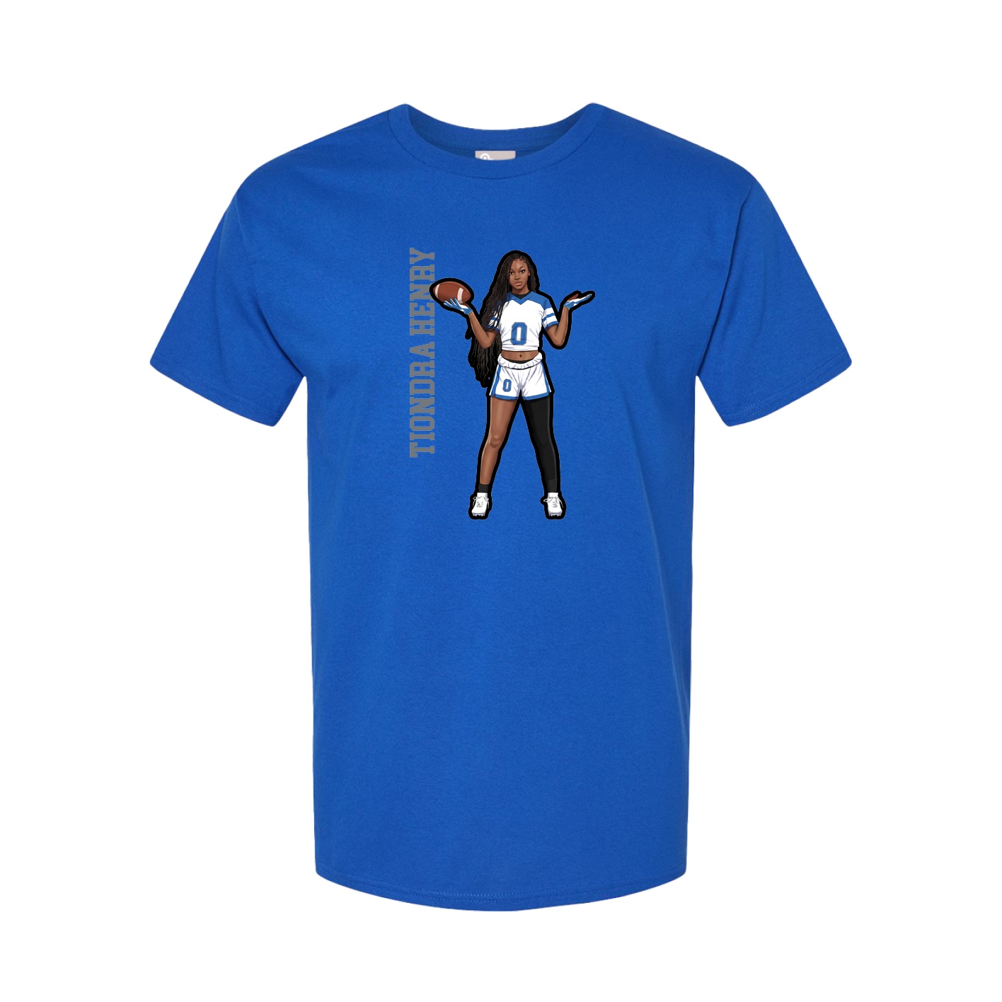 Tee — Name Vertical in Royal