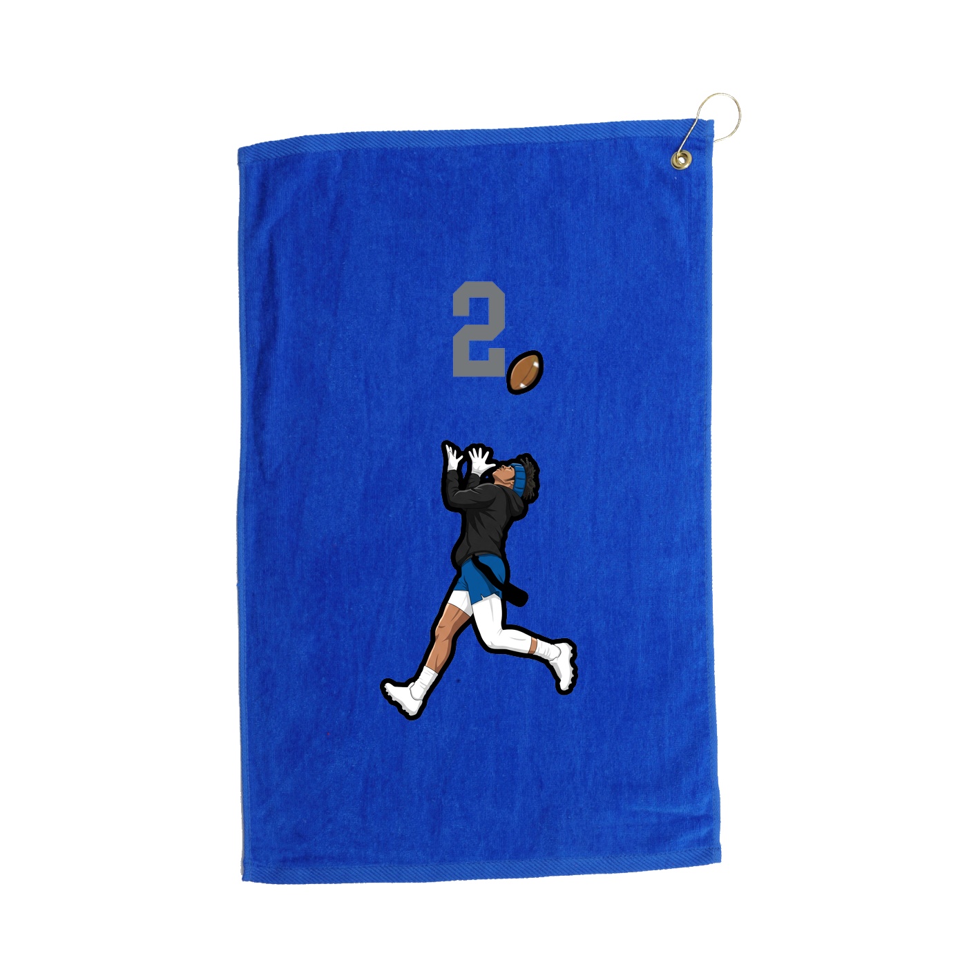 Golf Towel — Number Top in Royal