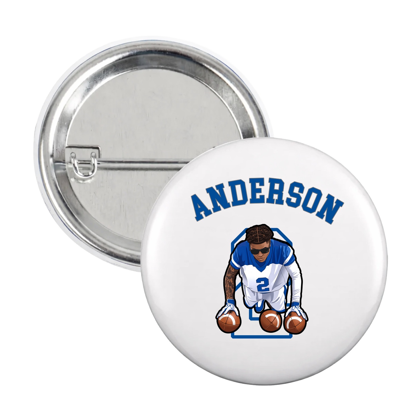 Game Day Button — Shirsey Arch in White
