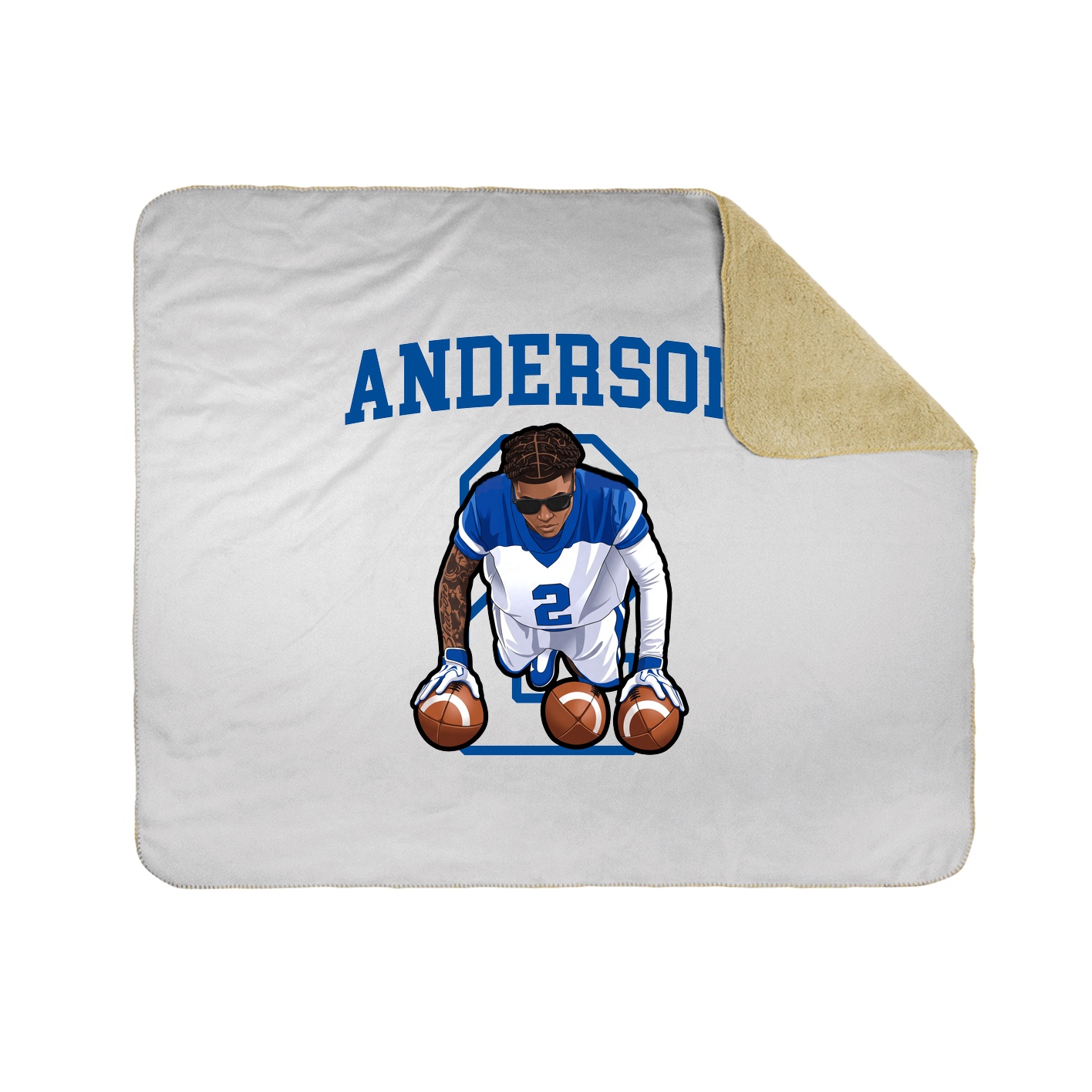 Throw Blanket — Shirsey in White