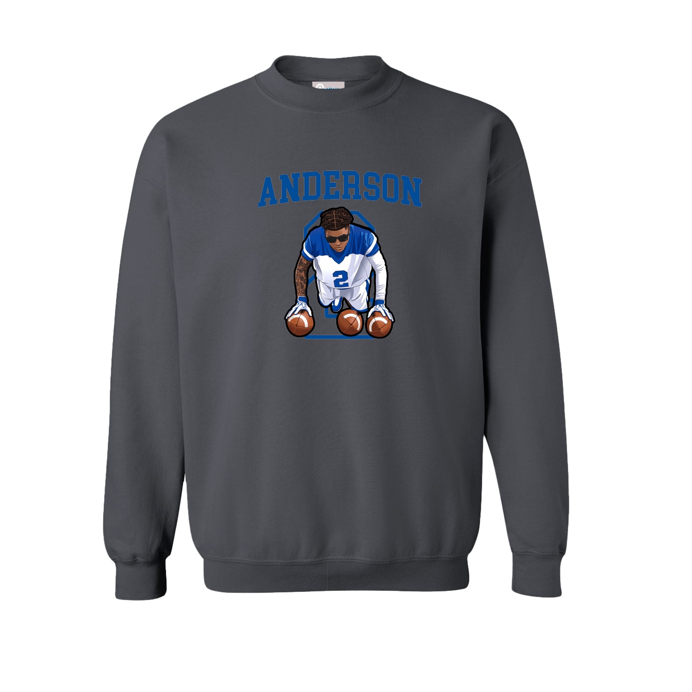 Fleece Crew — Shirsey in Grey
