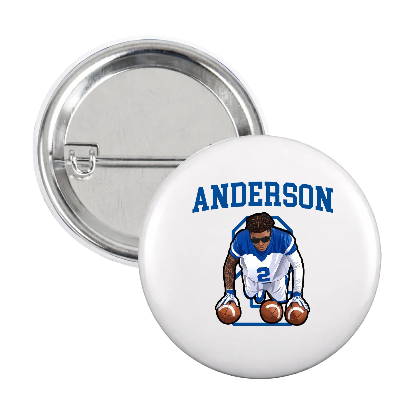 Game Day Button — Shirsey in White