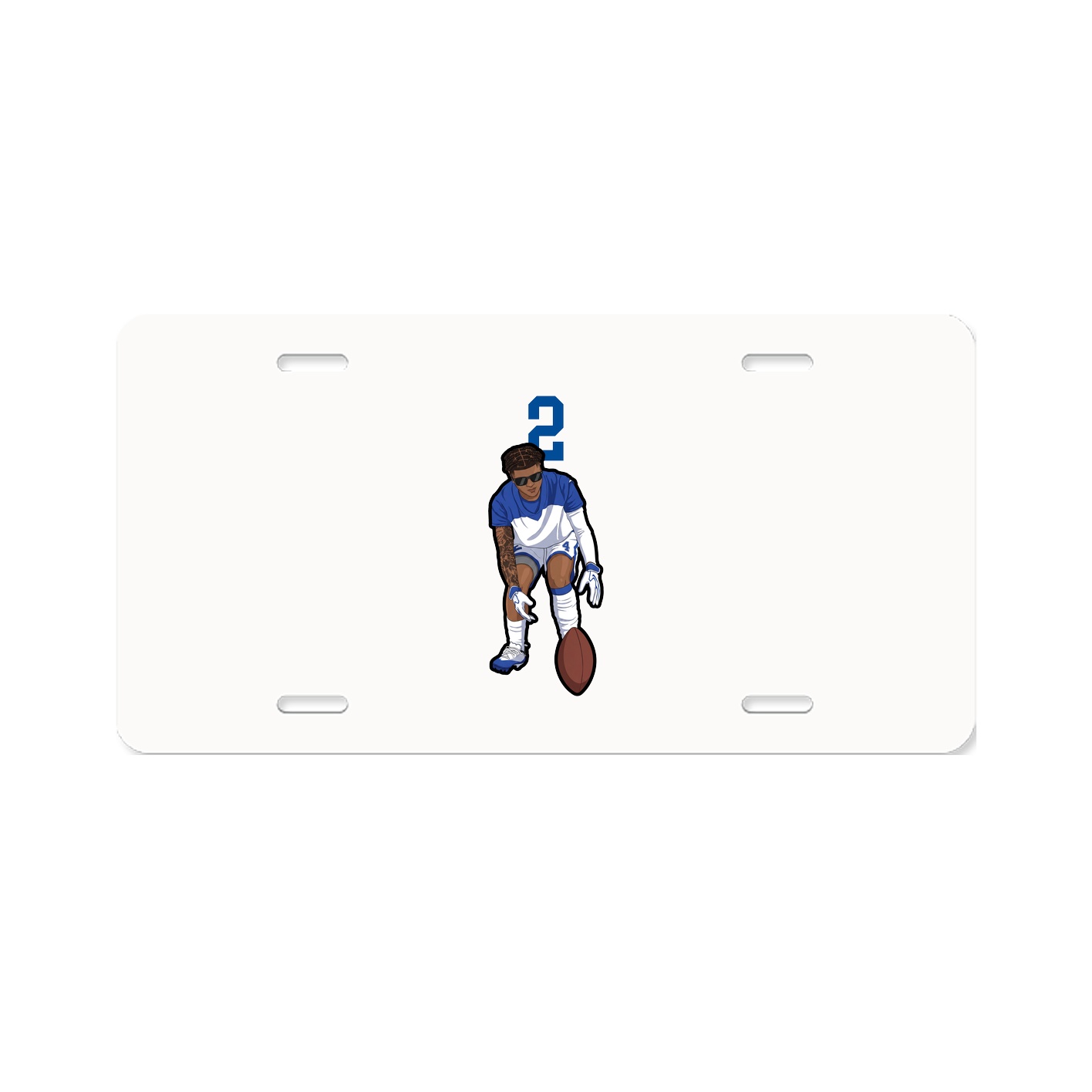 License Plate — Number Top in Classic