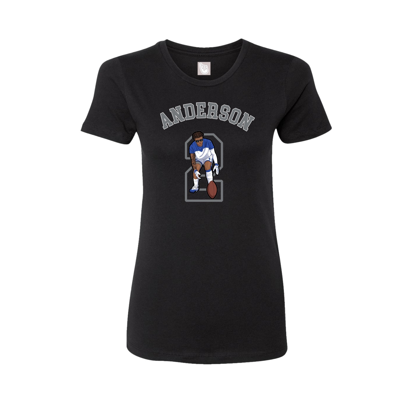 Fitted Women's Tee — Shirsey Arch in Black