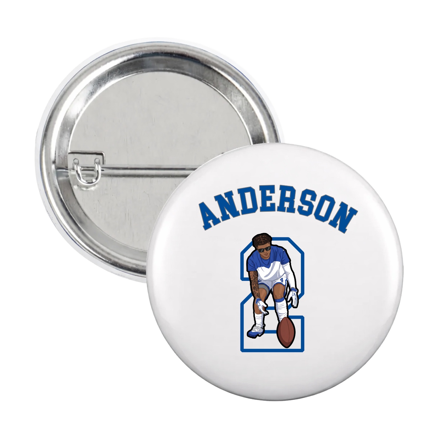 Game Day Button — Shirsey Arch in White