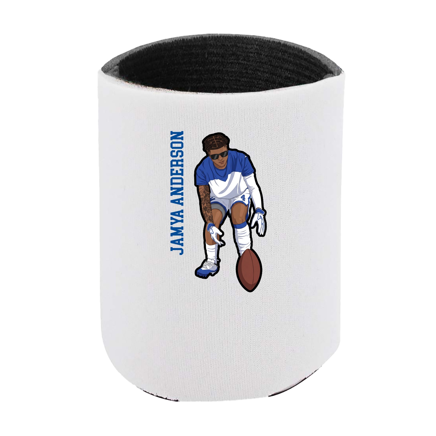 Can Holder — Name Vertical in White