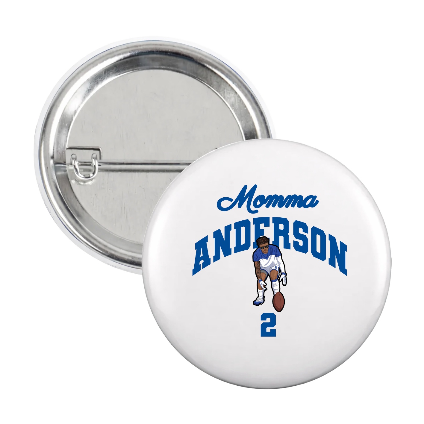 Game Day Button — Mothers Day Arch in White