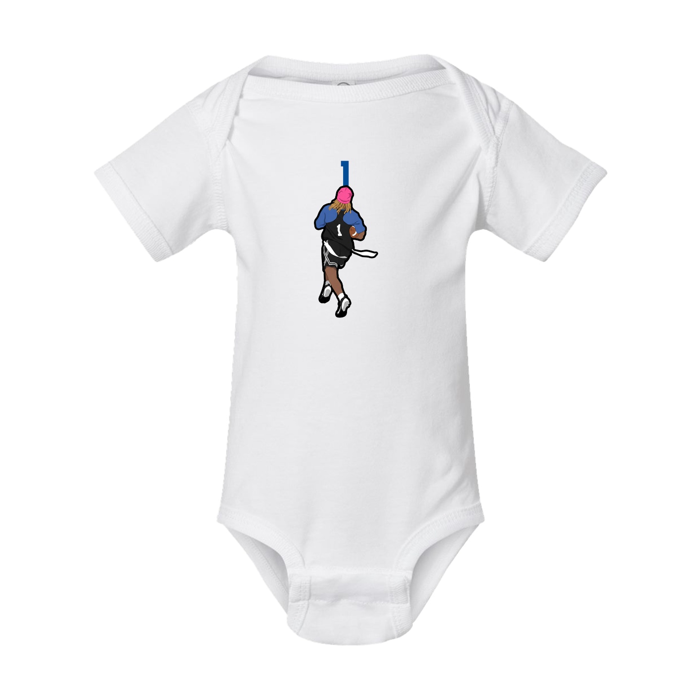 Baby Onesie — Number Top in White