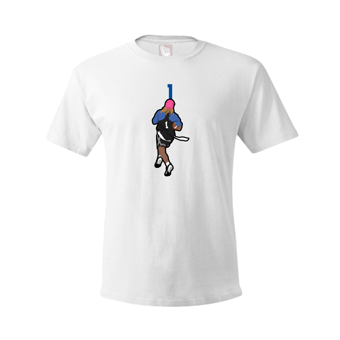 Youth Tee — Number Top in White