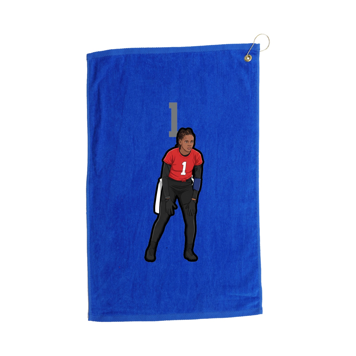 Golf Towel — Number Top in Royal
