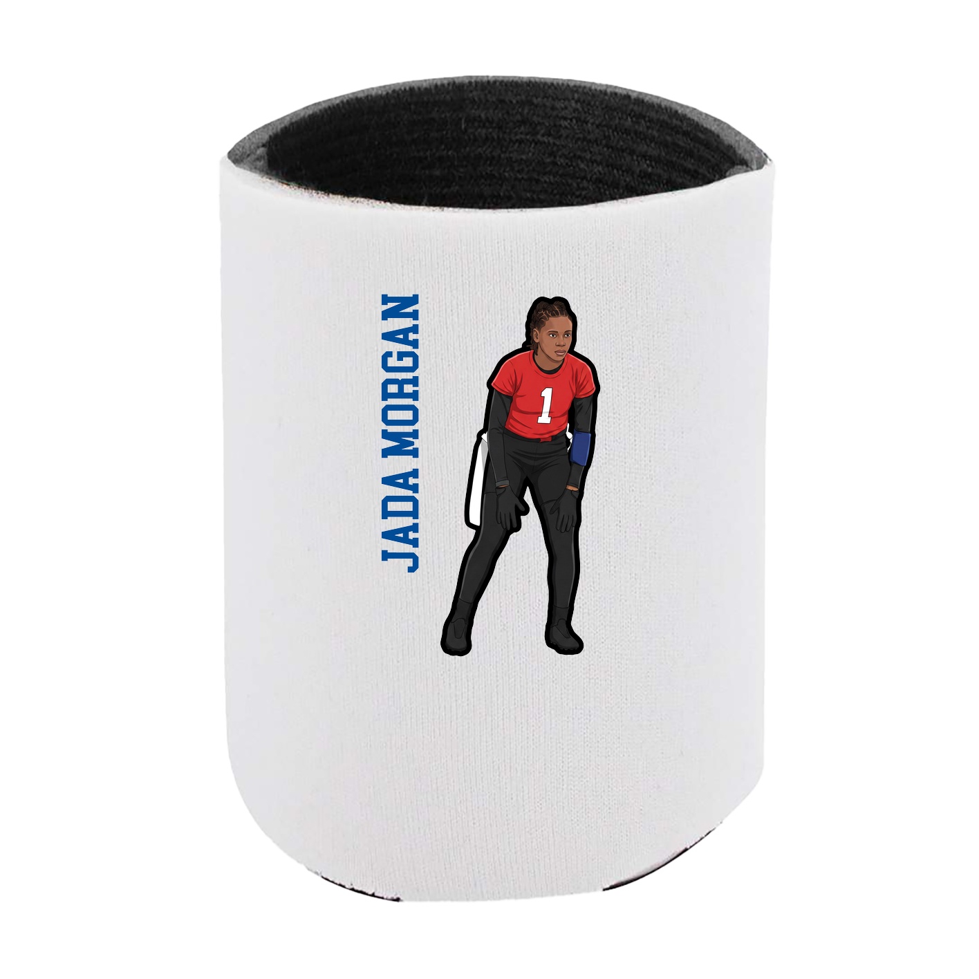Can Holder — Name Vertical in White