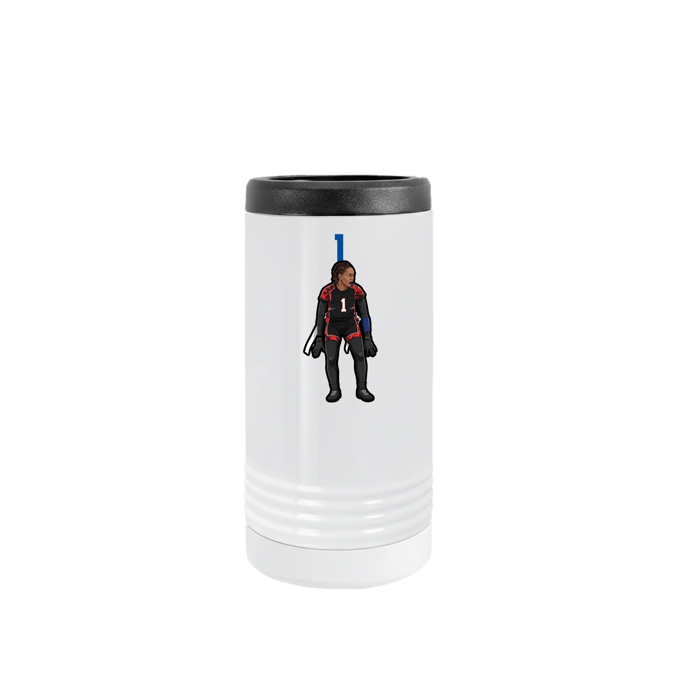 Slim Beverage Holder — Number Top in White
