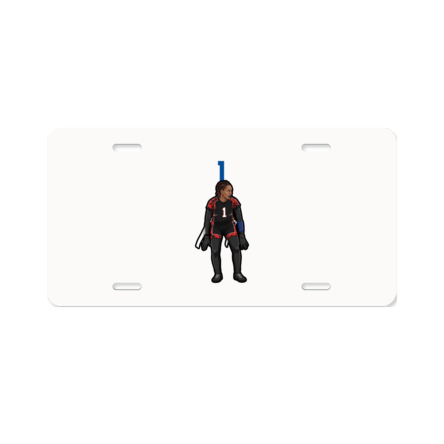 License Plate — Number Top in Classic