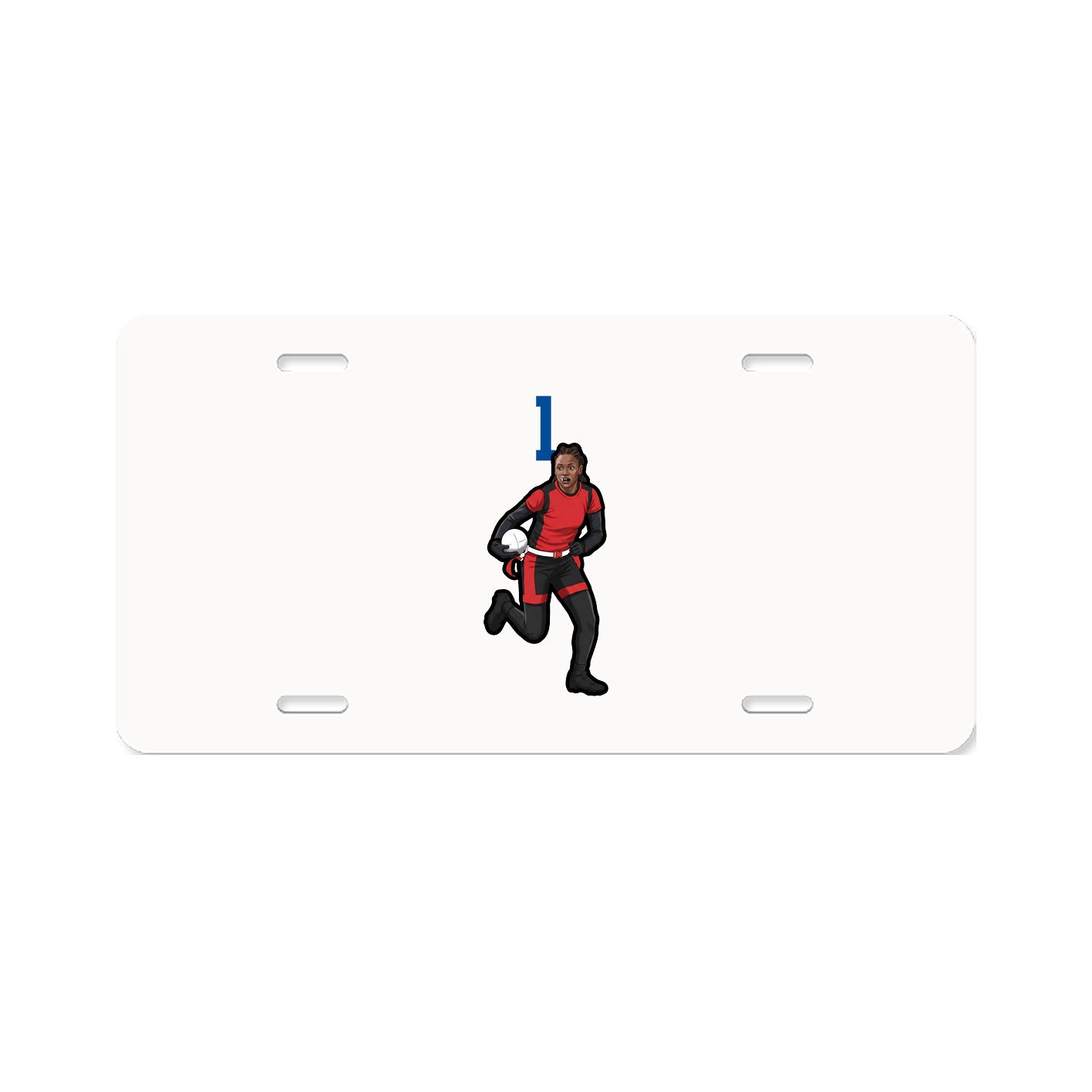 License Plate — Number Top in Classic
