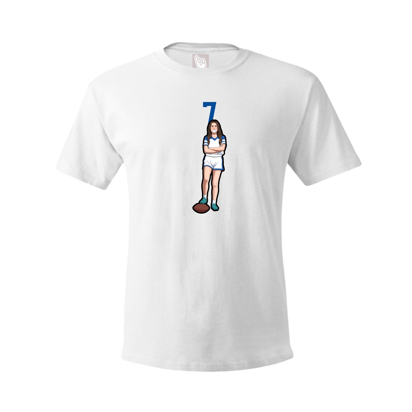 Tee — Number Top in White