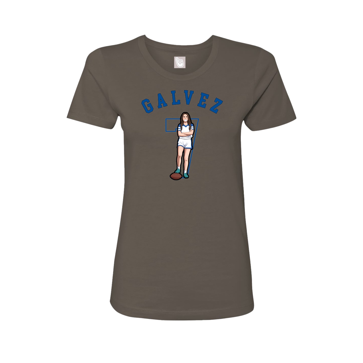 Fitted Women's Tee — Shirsey Arch in Grey