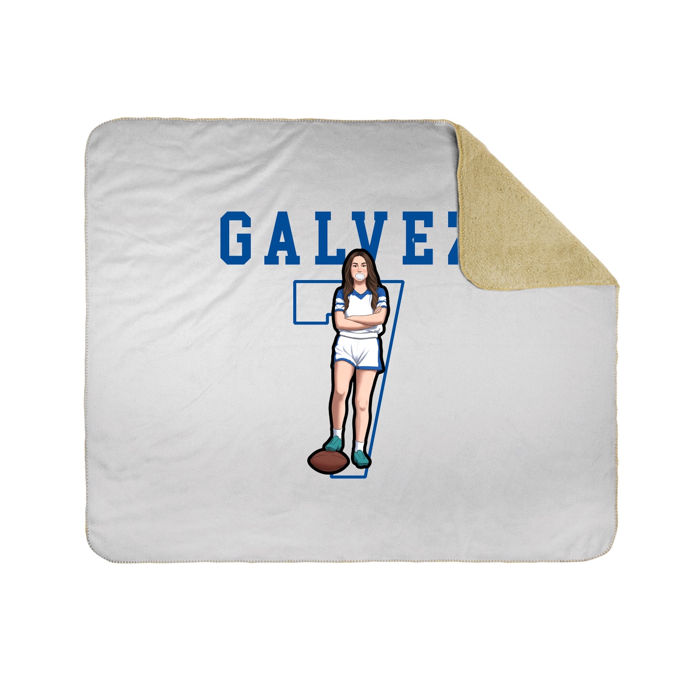 Throw Blanket — Shirsey in White