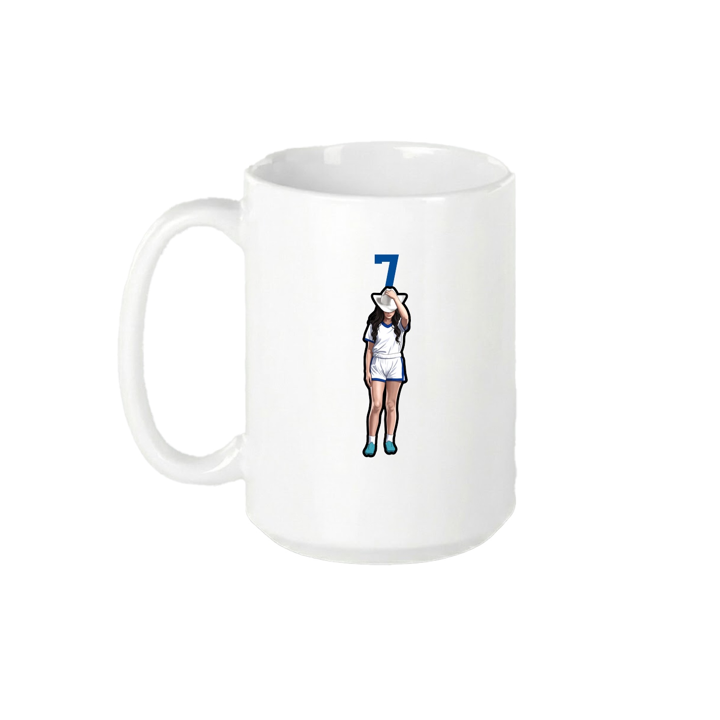 15oz Coffee Mug — Number Top in White
