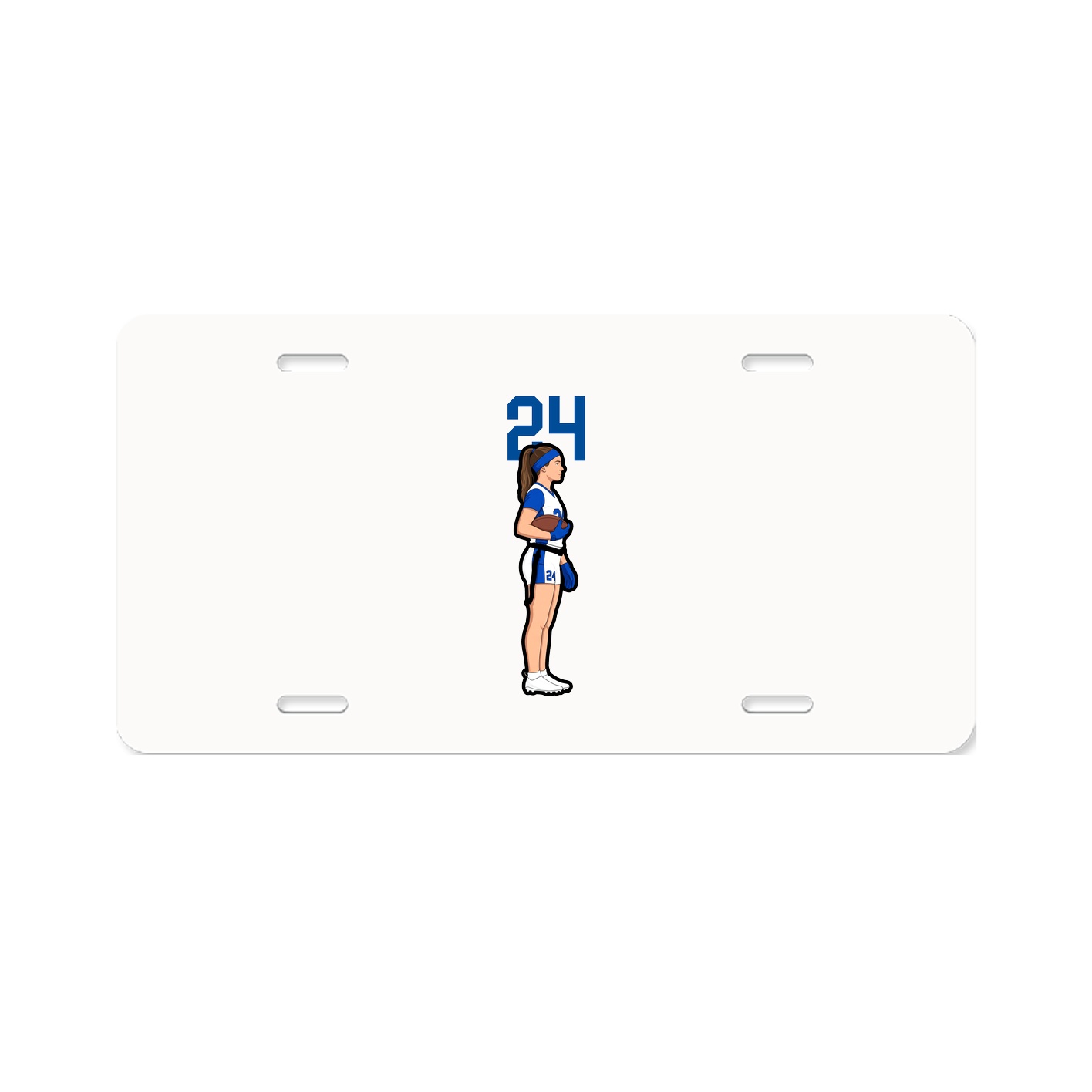 License Plate — Number Top in Classic