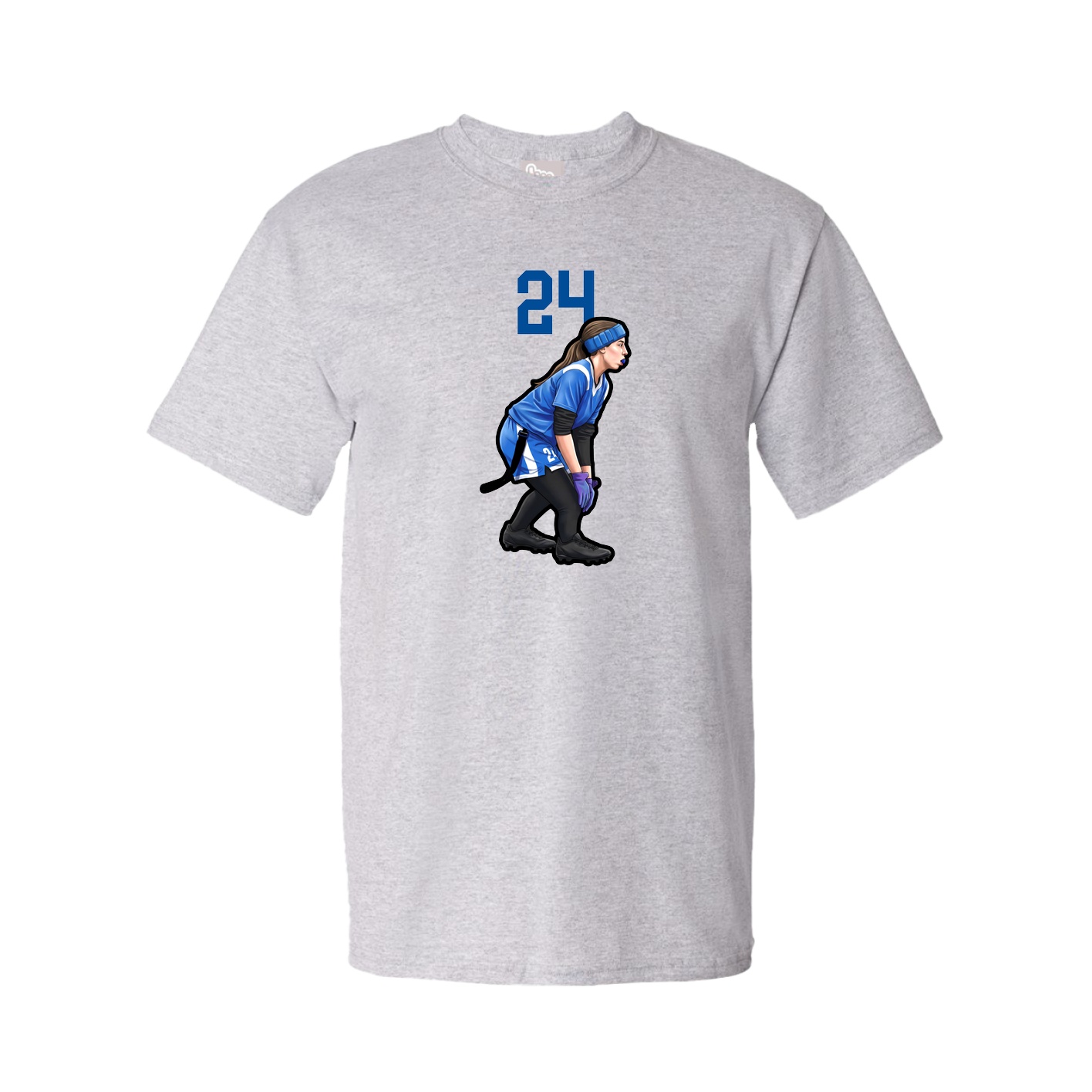 Youth Tee — Number Top in Grey