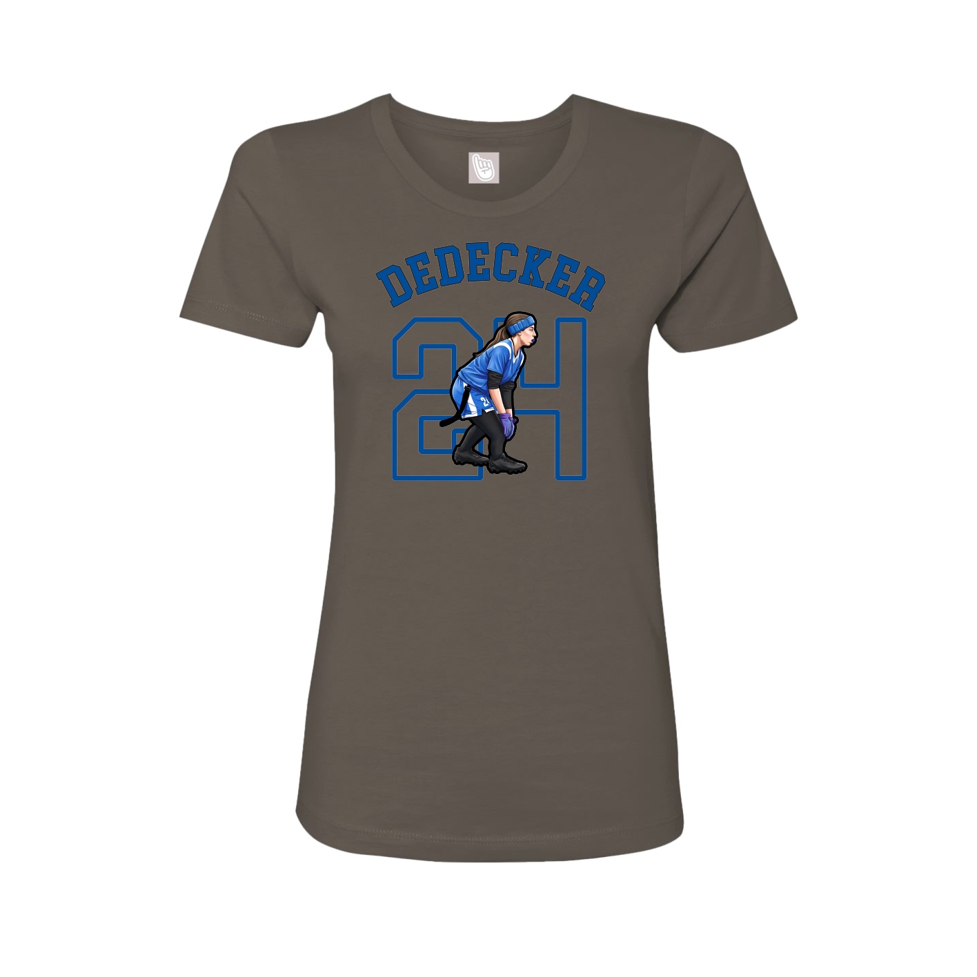 Fitted Women's Tee — Shirsey Arch in Grey