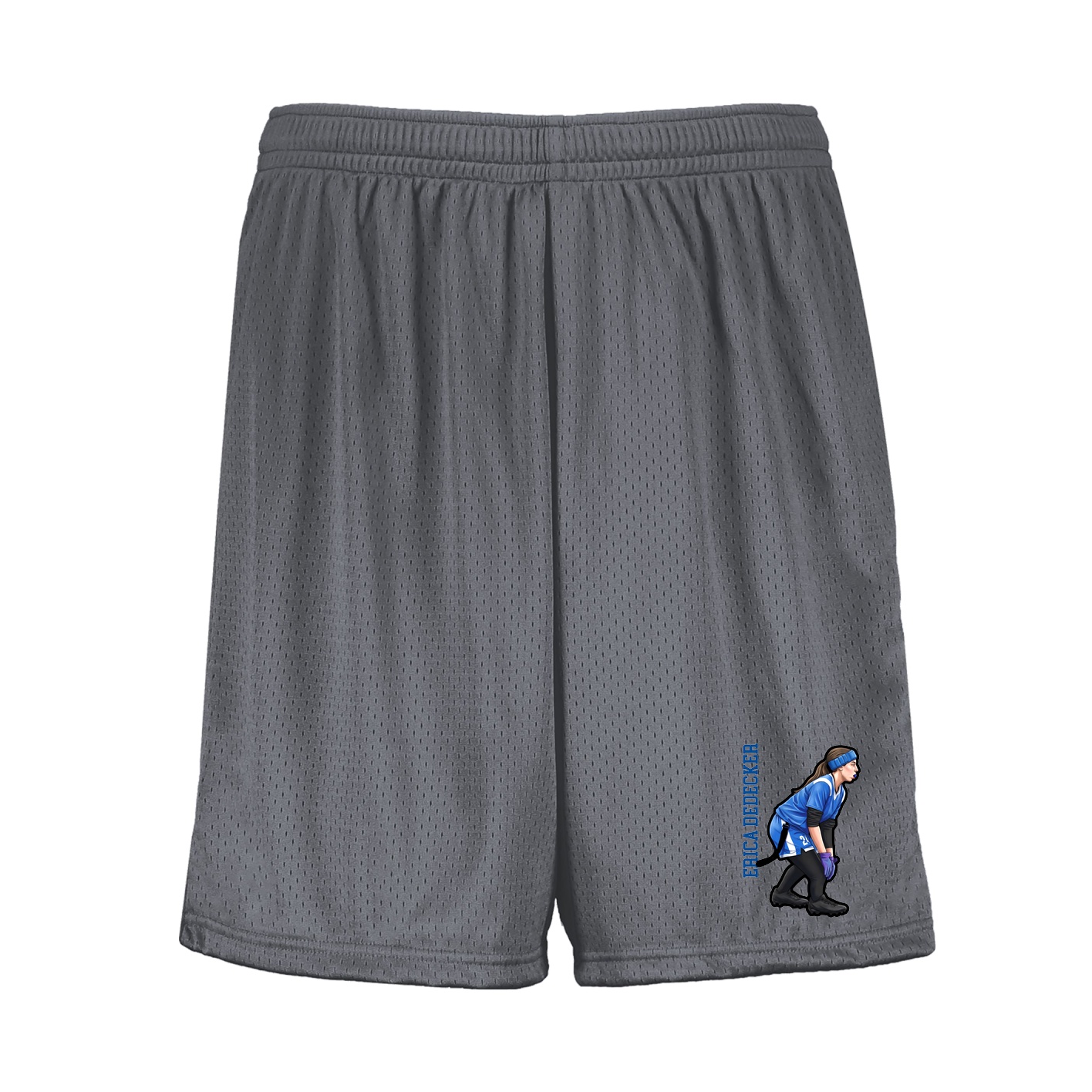 Shorts — Name Vertical in Grey