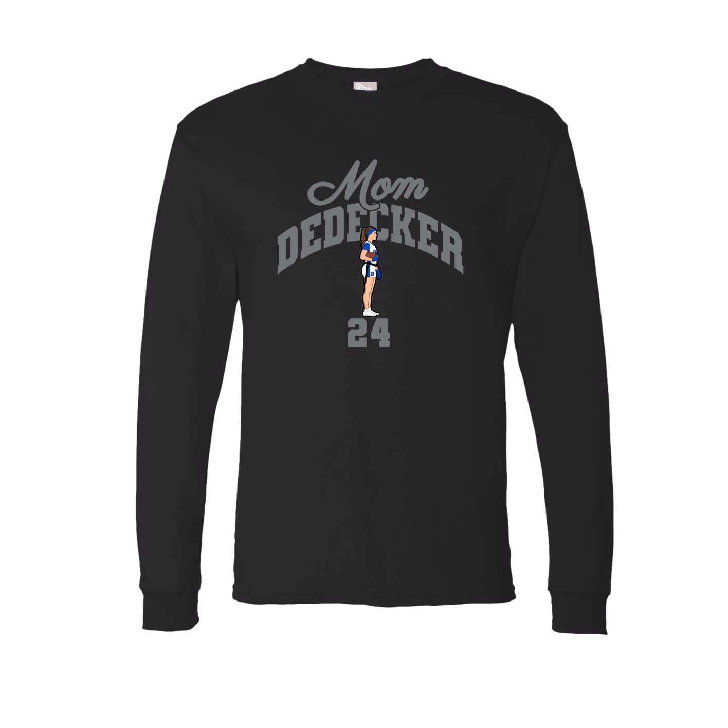 Long Sleeve Tee — Mothers Day Arch in Black